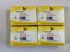 Four as new FreeStyle Libre 2 Flash Glucose Monitoring Systems (EXP: 2026-01-31).