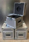 Three Von Gahlen Type A Reusable Package Flight Cases. As New.
