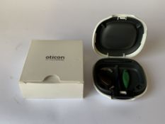Oticon OPN Play 1 BTE PP (REF: 213023) Brown. As new (1 Hearing Aid included)