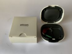 Oticon OPN Play 1 BTE PP (REF: 213029) Red Tar. As new (1 Hearing Aid included)