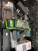 A crate of assorted as new and pre-owned Tools to include Makita, Wera and Dewalt.