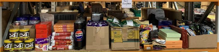 Quantity of Assorted Food Items To Include Confectionary, Drinks And Related Items (Please Note BB D