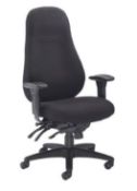 A Cheetah Office Chair, CH1111, Black. Preowned (Parts may not be present, sold as seen, stock image