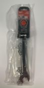 As new Milwaukee 17mm Max Bite Flexible Head Ratcheting Combination Spanner (4932480190).
