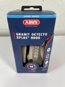 As new ABUS Granit Detecto XPlus 8008 Brake Disc Lock (motorcycle lock with alarm).