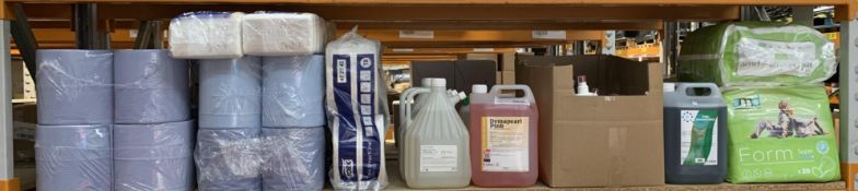 Quantity of Assorted Cleaning/Hygiene Related Products. (One Shelf)