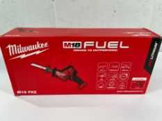 As new Milwaukee M18 FUEL FHZ-0 18v Hackzall Brushless Reciprocating Saw (body only).