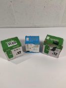 Three boxes of Co2 threaded tyre inflators to include brands CXWXC and Briskmore.