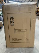 Four Pepe Foldable Toilet Grab Bars in White.