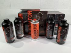 Two Gladiator Superior Texture Coatings Kit 4L, YA1 Gladiator Black. Items slightly dented, sealed,