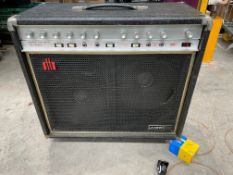 Vintage 1970s HH IC100S 212 Combo Guitar Amplifier Solid State - Pre-owned with some damage.