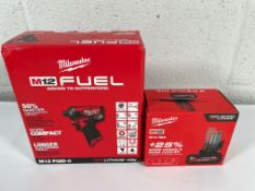 As new Milwaukee M12 FUEL SURGE FQID-0 12v 1/4