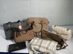 Five Handbags, Coach and a Burberry Barb Shirt (as new and pre-owned).