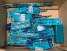 A mixed lot of Heller products including Saw Blades, Hammer Drill Bit, Twist Drill bits and more. As