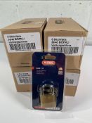 As new ABUS Solid 55/40 Padlocks, four boxes (24 Units). Outer packaging creased, items sealed.
