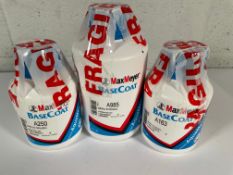 Three Max Meyer Base Coats A985 Strong Black (1ltr), A163 Micro Titanium 2 (.5ltr) and A250 Solid Y