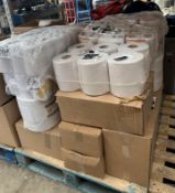 Pallet of Miscellaneous Items to include Toiletries, Paper Towels and Toilet Roll.
