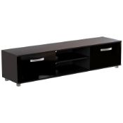 As new Vida Designs Cosmo 2 Door TV Unit - 160cm - Black - 38 x 160 x 40 cm (Approx.) (stock image).