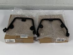 Two as new Motea Craft Ride Saddlebag Support Brackets in Black (REF: 153623 - Left Side and 153624