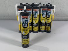 Eleven as new Soudal Fix All Turbo Sealant and Adhesive, White, 290ml.