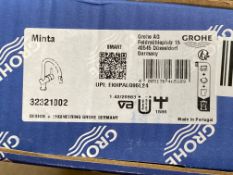 Grohe Minta OHM Sink C-Spout dual spray tap.