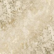 Eight Turin Industrial Wallpaper - Cream & Gold - 10.5 x .53m (stock image).