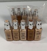 Ten Dior Forever Foundation testers, assorted shades 10 x 20ml.