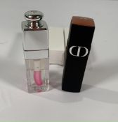 Two Dior Forever Rouge 200 tester Lipsticks and a Dior Lip Glow Colour Reviver Oil tester.
