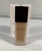 Two as new DIOR Forever Skin Glow Foundation testers 3W 2 X 30ml.