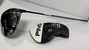 As new Ping G430 12 Deg Driver R/H Club, Alta CB Shaft 55 R, Golf Pride Handle Grip and G430 Headcov