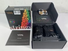 As new Twinkly Generation II - 400 Multicolour App Controlled RGB LED Strings; 2x 16m, 2x 52.5ft, 2x