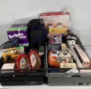 Two crates of as new Miscellaneous to include Hozelock Multi Spray, Elle Hair Curler and a Black and