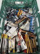 A crate of assorted batteries to include Kodak AAA, Energizer AA and Procell AA.
