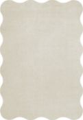 Layered Scallop Bone White Rug - 200 x 300cm (stock image).
