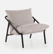 An as new Zinus Ada Accent Sling Chair (USHSL2-31) 79x68x79cm, light grey (stock image).