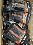 A crate of assorted Duracell Batteries to include AA and AAA.