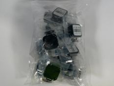 A bag of twenty Radtrak³ Long Term Radon Test Kits. As new