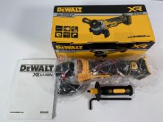 Dewalt Cordless XR DCG405N 18V Lithium Ion Brushless Grinder/Cutter (no battery) boxed.