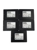Five pre-owned Samsung PM883 MZ7LH3T8HMLT 3.84TB SSDs (Data Wiped)