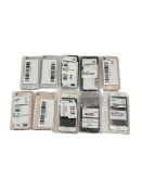 Ten pre-owned Apple iPhones sold for parts (Various faults, iCloud unlocked, sold as seen).