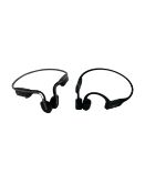 Pre-owned Shokz OpenRun Wireless Bone Conduction Headphones and pre-owned Shokz OpenMove Wireless Bo