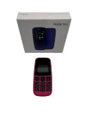 Pre-owned Nokia 105 (4th Edition) in Pink (Box & charger included) (Account unlocked).