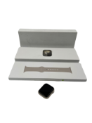 Pre-owned Apple Watch Series 9 41mm Starlight Aluminium Case (iCloud locked, sold for parts only) wi