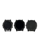 Three pre-owned Garmin Smartwatches (Untested, sold as seen).