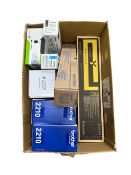 Assorted printer cartridges & related (Sold as seen).