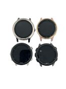 Four pre-owned Garmin Smartwatches (Untested, sold as seen).