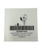 As new Apple AirPods 4 ANC with USB-C Charging Case (M/N: MXP93LL/A EAN: 195949689604) (Box sealed.