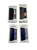 Four pre-owned Samsung Smartphones sold for parts (All MDM locked, sold for parts only).