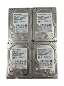 Four pre-owned WD 6TB Ultrastar DC HC310 7200 RPM SATA 3.5