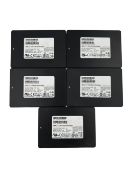 Five pre-owned Samsung PM883 MZ7LH3T8HMLT 3.84TB SSDs (Data Wiped)